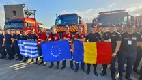 40 de pompieri români au ajuns în Grecia și vor lua locul colegilor lor care în ultimele două săptămâni s-au luptat cu incendiile de pădure