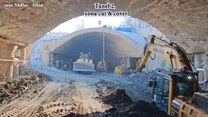 VIDEO Autostrada A1 Lugoj – Deva: Mobilizare masivă a UMB. Al doilea tunel, excavat simultan din șase puncte