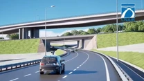 VIDEO Autostrada A13 Sibiu – Făgăraș: Activitate intensă la nodul Boița, unul dintre cele mai spectaculoase din România, proiectat pe trei niveluri