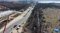 VIDEO Centura București: Imagini cu lucrările pe sectorul DN2 – A2, de la Cernica