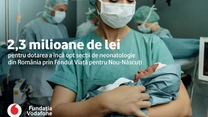 Fundația Vodafone investește 2,3 milioane de lei în dotarea a opt secții de neonatologie din România