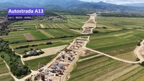 VIDEO Autostrada Sibiu – Făgăraș: Turcii de la Makyol au ajuns la un progres de 13% la nodul rutier Boița, dintre A13, A1 și DN7