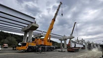 Mobilizare de exepție a lui Umbrărescu pe un nou șantier de autostradă din România VIDEO, FOTO