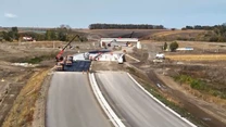 VIDEO Autostrada A7 Bacău – Pașcani: Lucrările la lotul 2 au ajuns la stadiul de 60%