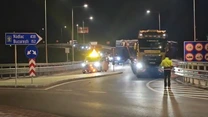 VIDEO Autostrada A1 Sibiu – Pitești: Prima componentă a TBM-ului a ajuns la Poiana, pentru a fora cel mai lung tunel