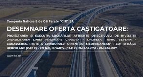 Calea ferată Craiova – Caransebeș: Porr Construct, desemnat câștigător pe lotul 5