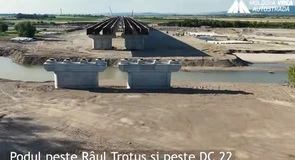 VIDEO Autostrada A7 Focșani – Bacău: Progres remarcabil al UMB la podul peste Trotuș – asociație