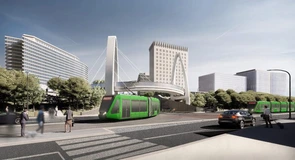 FOTO Proiect de jumătate de miliard de lei pentru deblocarea traficului în Nordul Capitalei: Pasarelă hobanată, bulevard lărgit, drum nou, linii de tramvai extinse – primar
