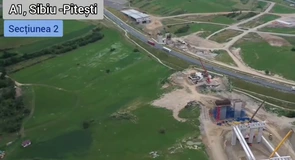 VIDEO Autostrada A1 Sibiu – Pitești: Antreprenorii turci lucrează acum la mai multe viaducte de pe traseu