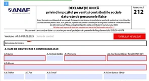 Model de completare a declaraţiei unice ca să asiguraţi la sănătate cu plata CASS pe cei care încetează să mai fie scutiţi de la 1 septembrie – formularul actualizat a fost oficializat