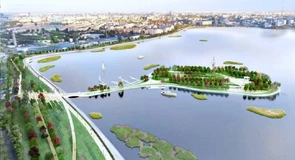 VIDEO Insula Lacul Morii: Lucrările de amenajare, realizate 70%. Când va fi gata noua oază de verdeață din Capitală