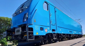 VIDEO Prima locomotivă cumpărată de România prin ARF a atins viteza de 200 km/h la CTF Făurei