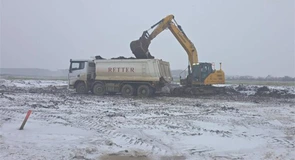 Autostrada Bucureștiului A0: Constructorul lotului 1 Nord a montat anul acesta grinzi la pasajul peste calea ferată București – Pitești