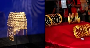 Coiful de la Coţofeneşti şi cele două brăţări dacice recuperate vor fi prezentate marţi seară la Muzeul Naţional de Istorie