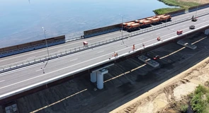 VIDEO Autostrada Bucureștiului A0: Teste de rezistență la podul lui Umbrărescu peste Lacul Cernica