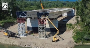 Autostrada Unirii A8. Cum mai arată podul peste Prut de la Ungheni, început în primăvara anului trecut