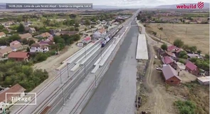 VIDEO Calea ferată Cluj – Oradea: Obiectivul din PNRR, îndeplinit pe lotul de la frontiera cu Ungaria – WeBuild