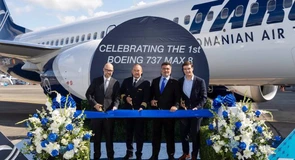 Primul Boeing 737 MAX „Mircea Lucescu” din flota TAROM aterizat la București