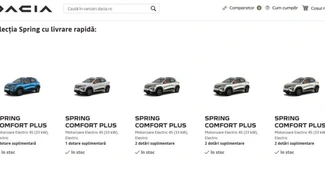 Dacia Spring poate fi achiziționată cu livrare rapidă pentru prima dată de la lansare