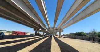 FOTO Autostrada Bucureștiului A0: Stadiul lucrărilor la lotul 3 Nord se apropie de 50%. Scrioșteanu îi cere constructorului chinez să crească mobilizarea în șantier