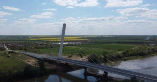 Pod de 30 de milioane de euro construit în vestul României riscă să se prăbușească înainte de deschidere