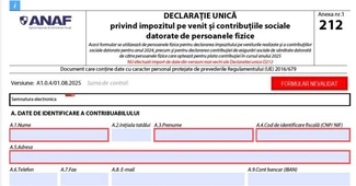 Model de completare a declaraţiei unice ca să asiguraţi la sănătate cu plata CASS pe cei care încetează să mai fie scutiţi de la 1 septembrie – formularul actualizat a fost oficializat