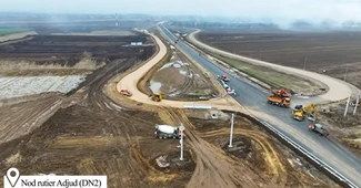 VIDEO Autostrada A7 Focșani – Bacău: Imagini noi cu lotul 2, care ar putea fi inaugurat parțial în 2025