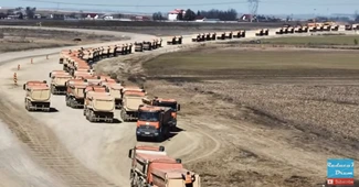VIDEO Autostrada Moldovei A7: O nouă demonstrație de forță a „armatei” portocalii. UMB, la capacitate maximă pe șantierele PNRR?