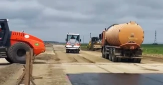 VIDEO Primul tronson de autostradă din județul Iași, pregătit pentru asfaltare