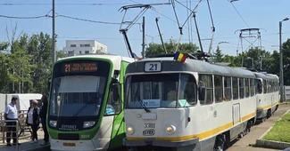 Moment simbolic: ultimele drumuri cu tramvaiele Tatra prin București FOTO