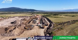 VIDEO Autostrada Unirii A8: Peste 300 de muncitori mobilizați pe primul lot în construcție din sectorul montan