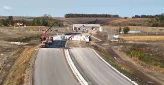 VIDEO Autostrada A7 Bacău – Pașcani: Lucrările la lotul 2 au ajuns la stadiul de 60%