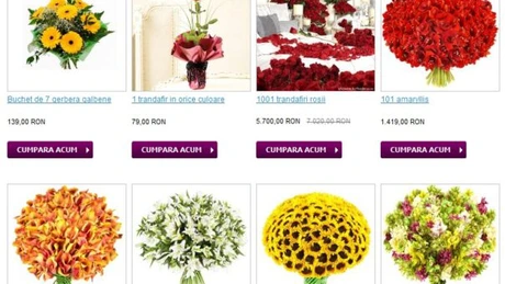 Românii vor cumpăra flori online de 3 milioane de euro
