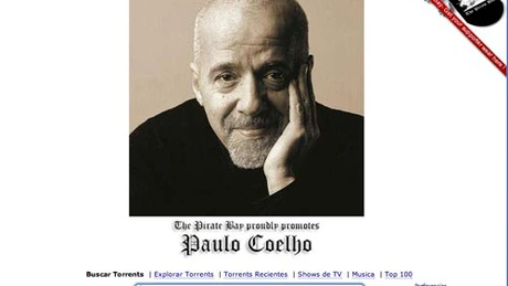 Paulo Coelho răspândeşte cultura pe site-uri pirat