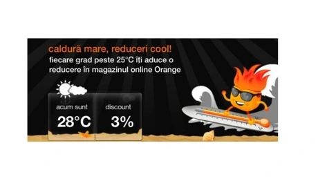 Orange România, reduceri în funcţie de temperatura de afară în magazinul online