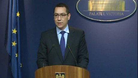 Ponta a anunţat demiterea conducerii ANSVSA