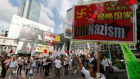 Conflictul China - Japonia: Sute de japonezi au manifestat la Tokyo împotriva Chinei