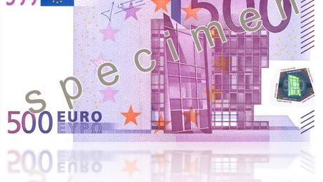 Germania şi Austria nu vor mai emite, de vineri, bancnote de 500 euro