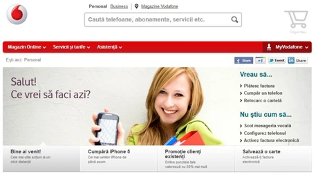 Vodafone România şi-a relansat site-ul