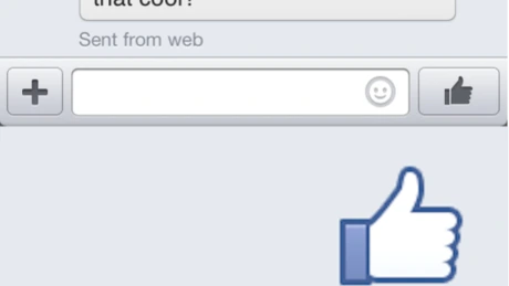 Facebook introduce un buton de like pentru chat