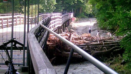 Traficul feroviar întrerupt între Germania şi Austria din cauza inundaţiilor