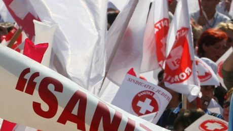 Federaţia Sanitas: Insistăm să înceapă procedura de negociere a contractului colectiv de muncă. Vom continua protestele