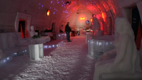 Sibiu: Au început lucrările la hotelul de gheaţă de la Bâlea Lac
