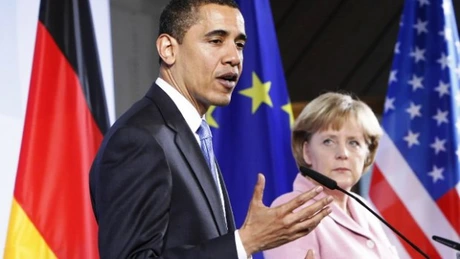 Obama şi Merkel au convenit că sancţiunile împotriva Rusiei trebuie menţinute
