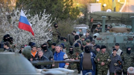 Criză în Ucraina: Rebelii controlează 200 km de graniţă cu Rusia