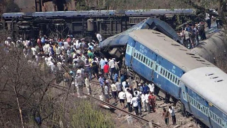 Accident feroviar în India: Cel puţin 18 morţi şi 112 de răniţi, după ce un tren de pasageri a deraiat