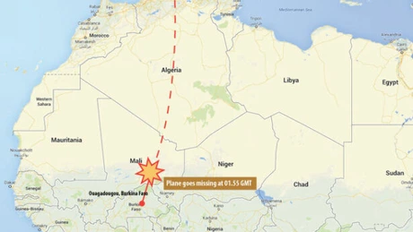 Avion prăbuşit Air Algerie: Franţa susţine că la bordul aeronavei se aflau 118 persoane