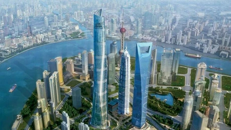 Cel mai înalt zgârie-nori din China a ajuns la 632 m înălţime