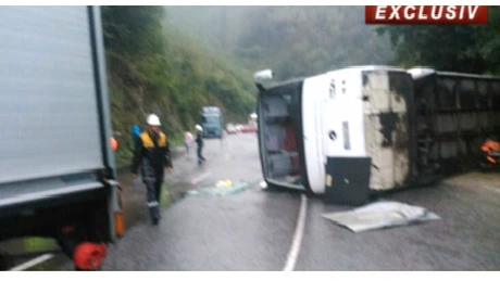 Accident de autocar în Bulgaria: O româncă a murit, alţi 5 pasageri sunt internaţi la Veliko Târnovo