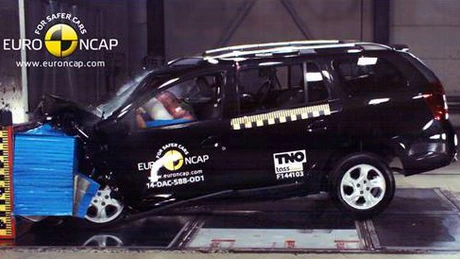 Dacia Logan MCV a obţinut 3 stele la testele EuroNCAP. FOTO şi VIDEO